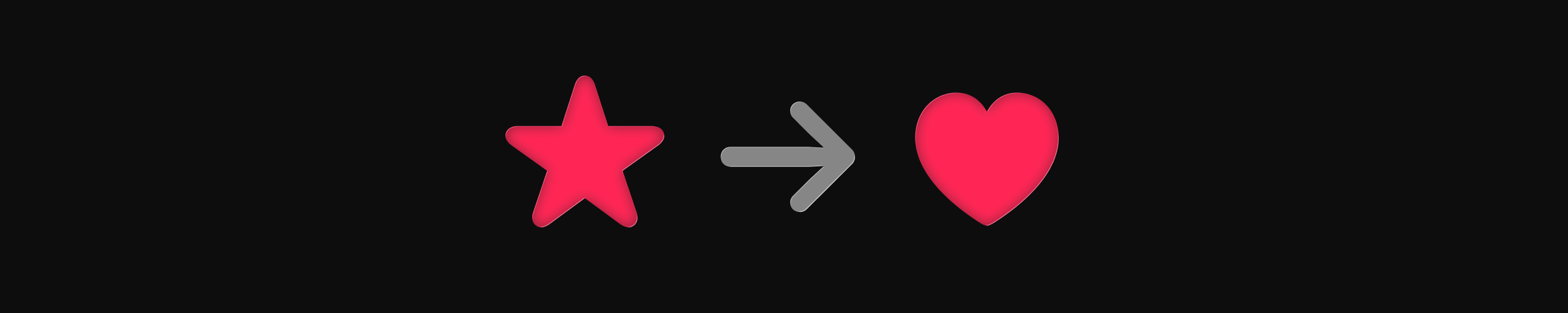 Love Icon for Favorites banner