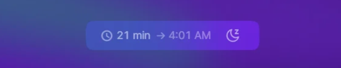 Hide Sleep timer banner